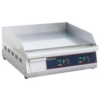 Hamoki GR-610 Flat Heavy Duty Dual Zone Electric Griddle - Smooth Surface - 610mm Wide  2 x 3kW 13amp