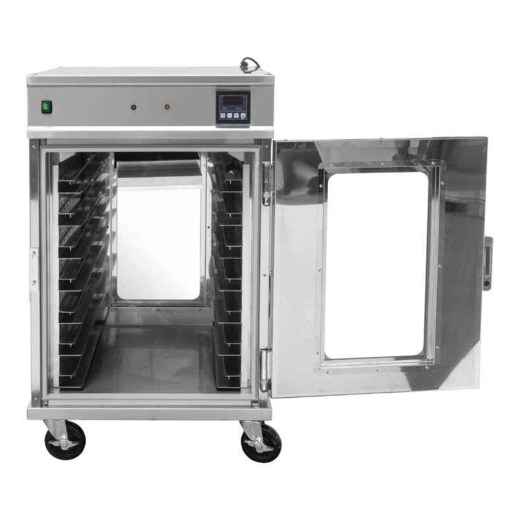 Hamoki PRO HC-7 Mobile Pass Through Hot Holding Cabinet - 7 Shelves, 1194mm Height