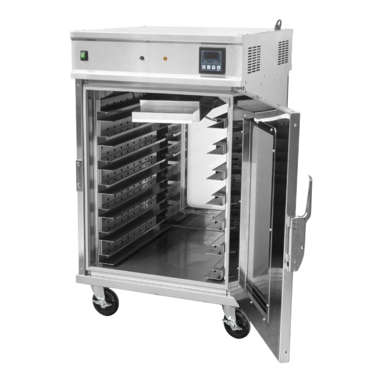 Hamoki PRO HC-7 Mobile Pass Through Hot Holding Cabinet - 7 Shelves, 1194mm Height
