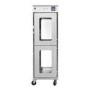Hamoki Pro HC-14 Mobile 2 Tier Pass Through Hot Holding Cabinet - 14 Shelves, 1982mm Height