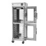 Hamoki Pro HC-14 Mobile 2 Tier Pass Through Hot Holding Cabinet - 14 Shelves, 1982mm Height