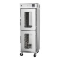 101108 Hamoki Mobile Pass Through Hot Holding Cabinet with Humidity - 2 Tier, 14 Shelves