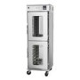 Hamoki Mobile Pass Through Hot Holding Cabinet with Humidity - 2 Tier, 14 Shelves