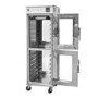 Hamoki Mobile Pass Through Hot Holding Cabinet with Humidity - 2 Tier, 14 Shelves