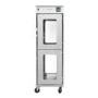 Hamoki Mobile Pass Through Hot Holding Cabinet with Humidity - 2 Tier, 14 Shelves