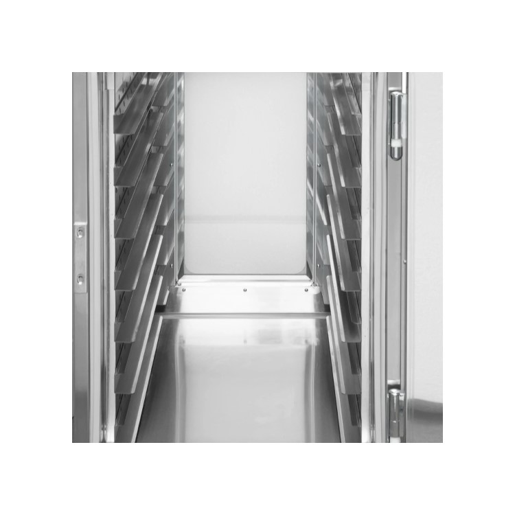 Hamoki Mobile Pass Through Hot Holding Cabinet with Humidity - 2 Tier, 14 Shelves
