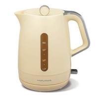 Morphy Richards 101204 Chroma Plastic Cream Chrome 1.5lt 3kw Kettle