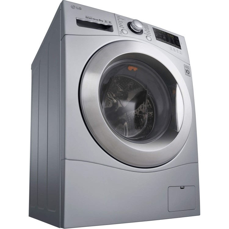 LG FH4A8TDN4 Direct Drive 8kg 1400rpm Freestanding Washing Machine Silver