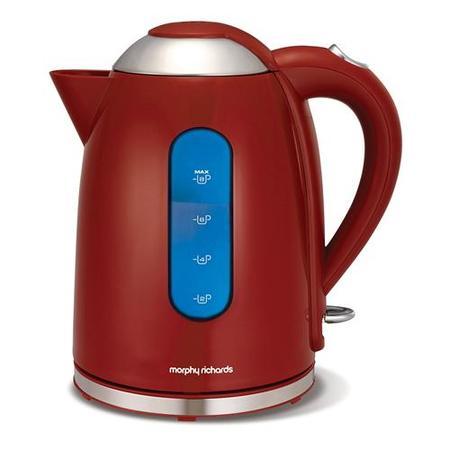 Morphy Richards 102504 3kw 1.7 Litre Accents Jug Kettle - Red