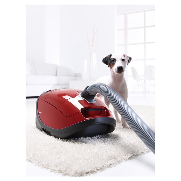 Miele 10365190 Complete C3 Cat & Dog Turbo Cylinder Vacuum Cleaner - Red