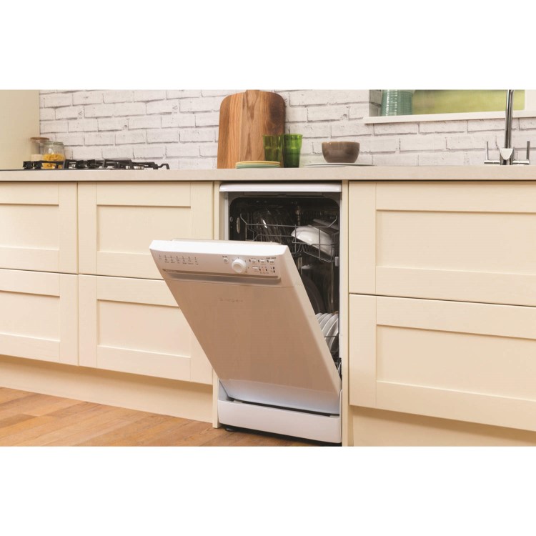 Hotpoint Aquarius SIAL11010P 10 Place Slimline Freestanding Dishwasher - White