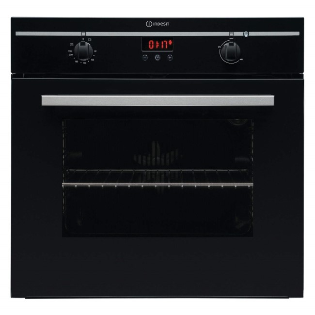 Indesit FIM33KABK Fanned Electric Built In Single Oven With
