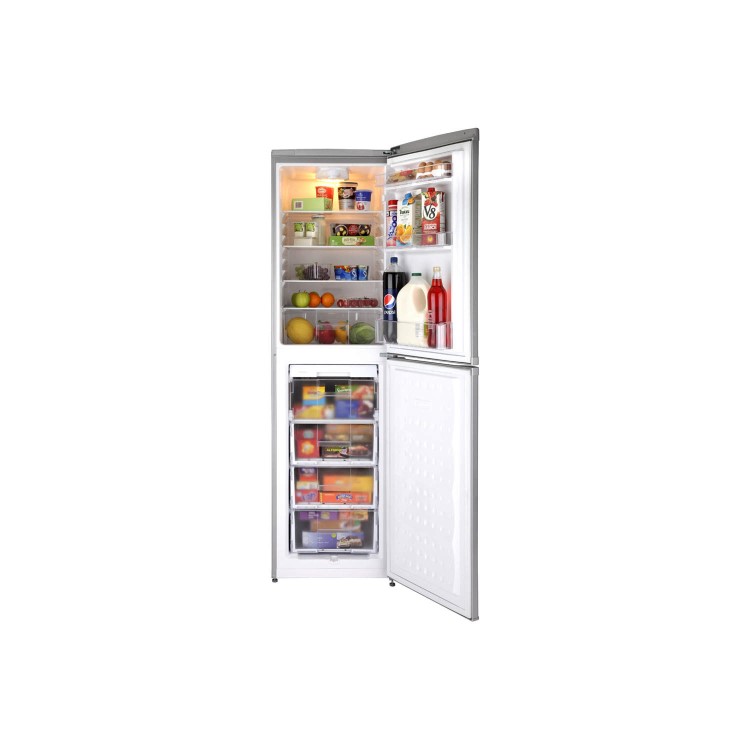 GRADE A1 - Beko CF5834APS 183x55cm Frost Free Freestanding Fridge Freezer Silver