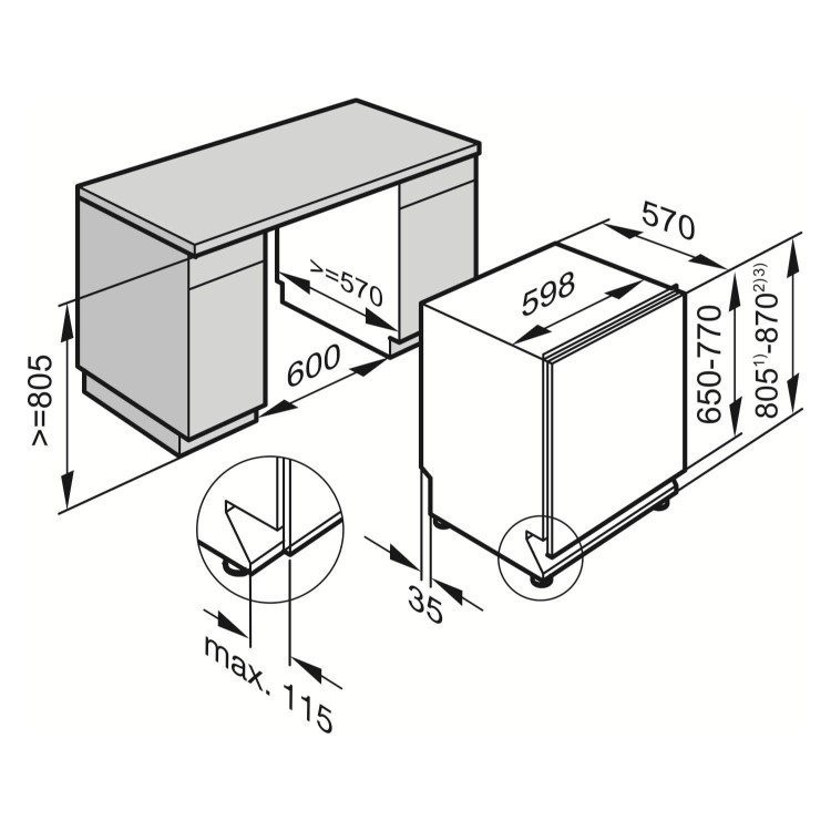GRADE A2 - Light cosmetic damage - Miele G4960Scvi 14 Place Fully Integrated Dishwasher With Cutlery Tray