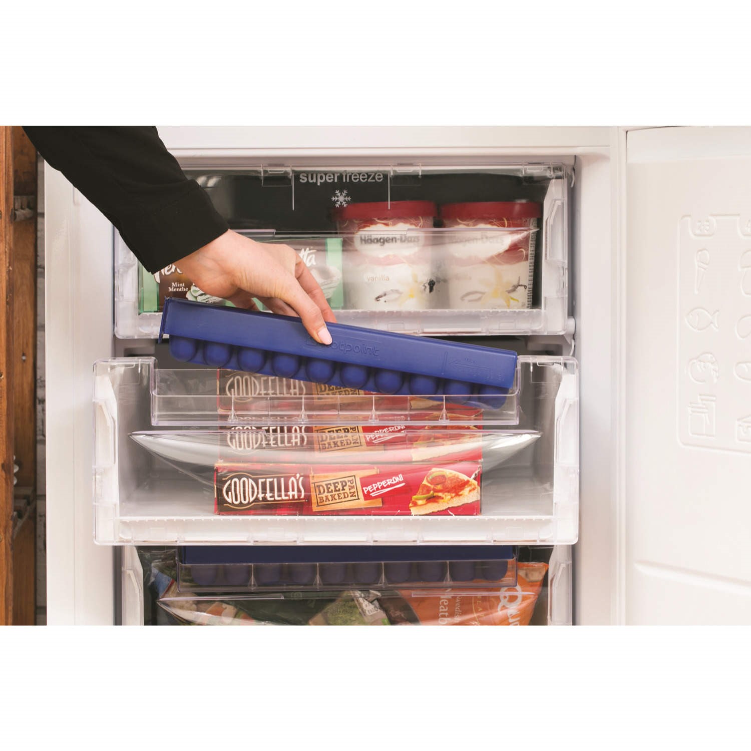 Ffaa52p Hotpoint AFAA52PAI Frost Guard Freestanding Fridge Freezer Polar White ...