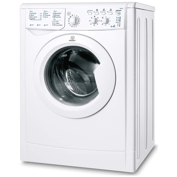 GRADE A3 - Indesit IWDC6105 Freestanding Washer Dryer in White