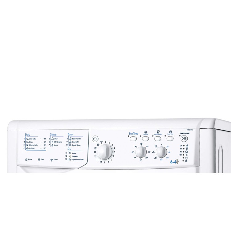 Indesit IWDC6105 Freestanding Washer Dryer in White