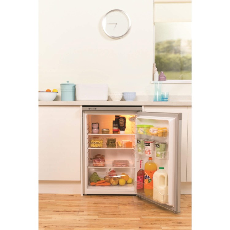 Indesit TLAA10S 55cm Wide Freestanding Under Counter Larder Fridge - Silver