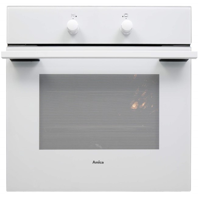 Amica 1053.3W Multifunction Electric Built-in Single Oven With Steam Cleaning - White