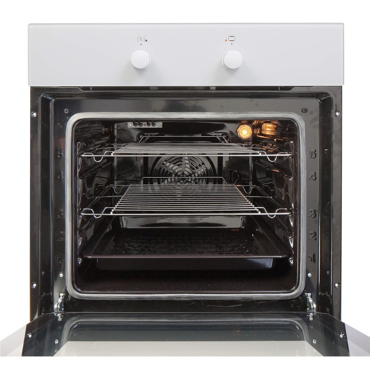 Amica 1053.3W Multifunction Electric Built-in Single Oven With Steam Cleaning - White