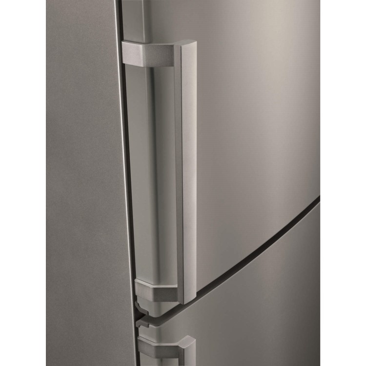 AEG S74011CMX2 Freestanding Fridge Freezer In Silver With Antifingerprint Stainless Steel Doors