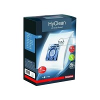 Miele 10592120 4x Hyclean 4D Smell Protect Dustbags With Active Charcoal Granules - 1 Motor Filter -