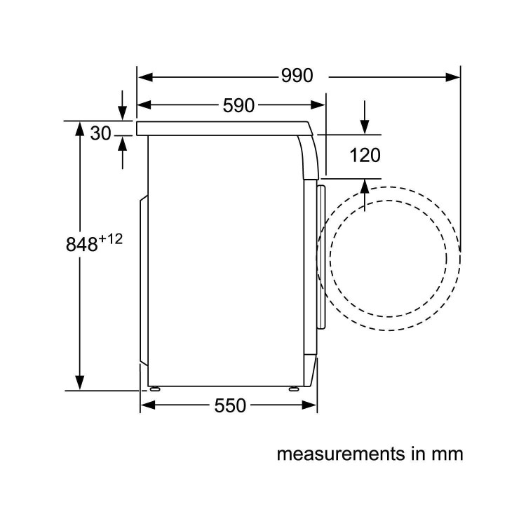 GRADE A1 - Bosch WAP28378GB Serie 8 Maxx EcoSilence 8kg 1400rpm Freestanding Washing Machine White
