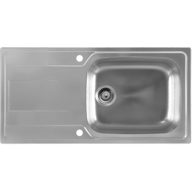 GRADE A2 - Stainless Steel Kitchen Sink 1 bowl 1000 x 500mm - Taylor & Moore