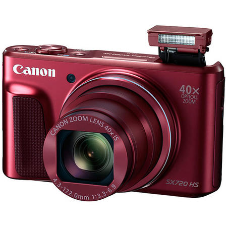 Canon PowerShot SX720 HS Compact Digital Camera - Red