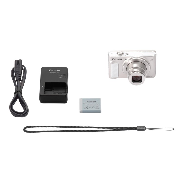 Canon PowerShot SX620 Compact Digital Camera - White