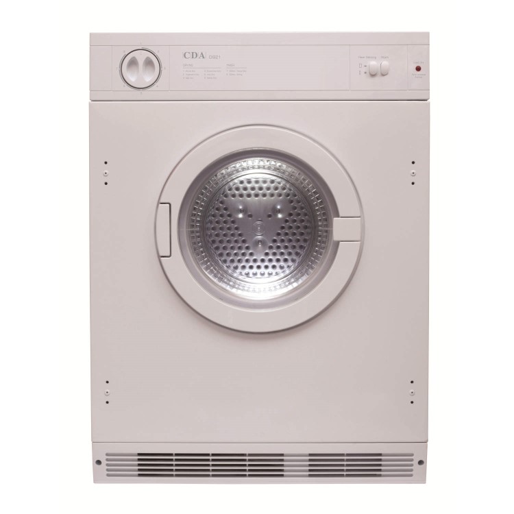 GRADE A1 - As new but box opened - CDA CI921 7kg Integrated Vented Tumble Dryer - White