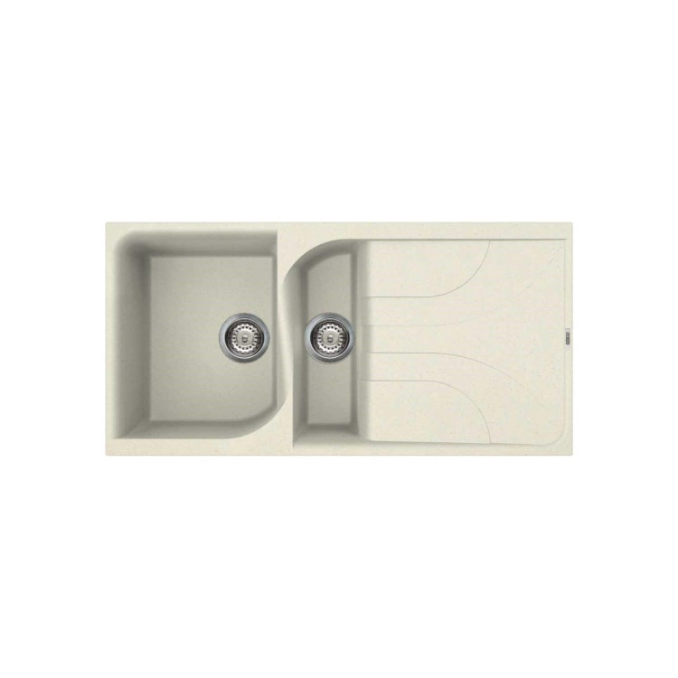 Reginox 1.5 Bowl Reversible Drainer Regi-Granite Composite Cream Kitchen Sink
