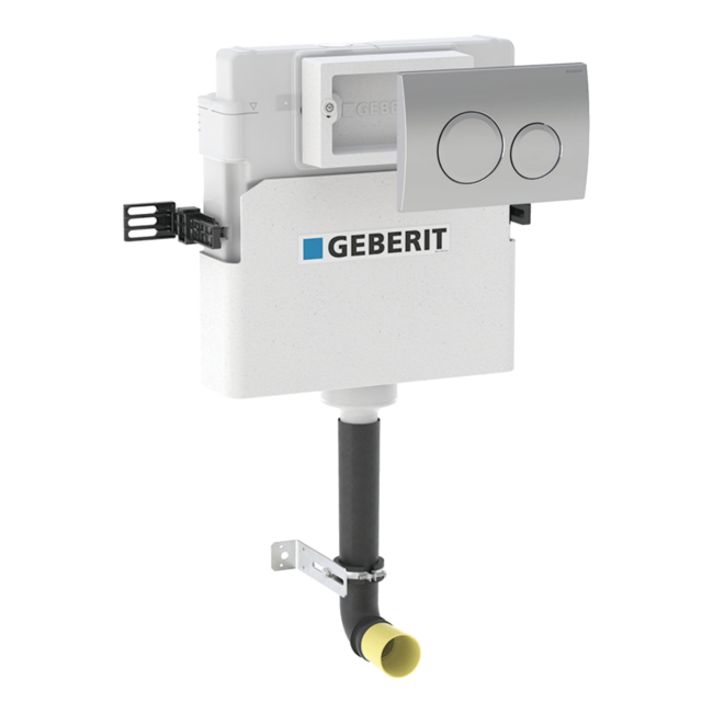 Geberit Delta Concealed Cistern and Chrome Flush Plate