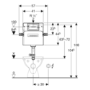 Geberit Delta Concealed Cistern and Chrome Flush Plate