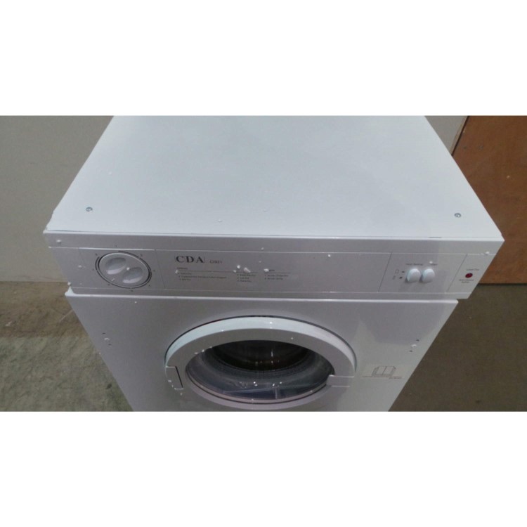 GRADE A3 - Heavy cosmetic damage - CDA CI921 7kg Integrated Vented Tumble Dryer - White