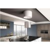 Faber Vanilla Retractable Island Hood  - Stainless Steel And Glass