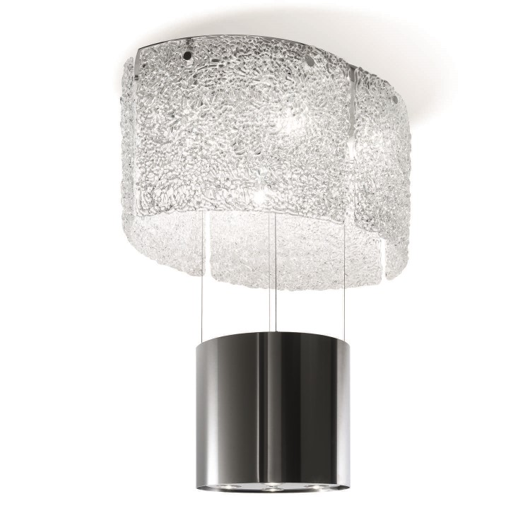 Faber Nest 86cm Island Hood - Stainless Steel/Glass