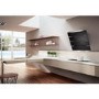 Faber Eko 80cm Chimney Cooker Hood Black Glass
