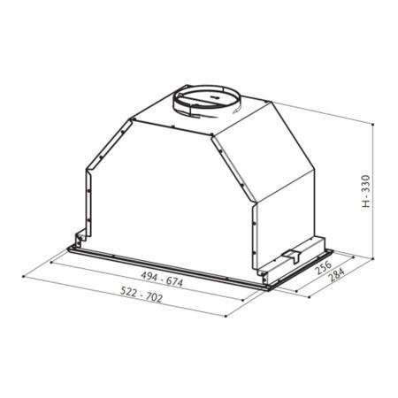 Faber Inca Lux 52cm Canopy Cooker Hood Stainless Steel