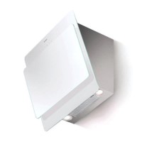 Faber Cocktail 55cm Angled Chimney Cooker Hood White Glass