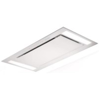 Faber Heaven Glass 100cm Ceiling Cooker Hood White