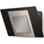Faber City Black 60 cm Angled Cooker Hood - Black Glass