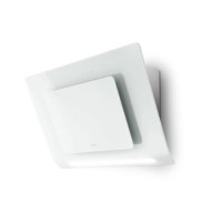 Faber Infinity  80cm Chimney Cooker Hood White Glass