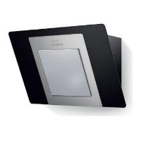 Faber City 60cm Chimney Cooker Hood Black Glass