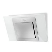 Faber City 60cm Chimney Cooker Hood White Glass