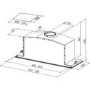 Faber Inca Lux Glass 52 -White 52 cm Canopy Cooker Hood - Stainless Steel And White Glass