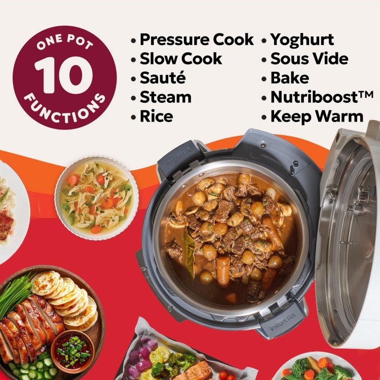 Instant Pot Pro 5.7L Multi-Cooker 10-in-1 Coconut White