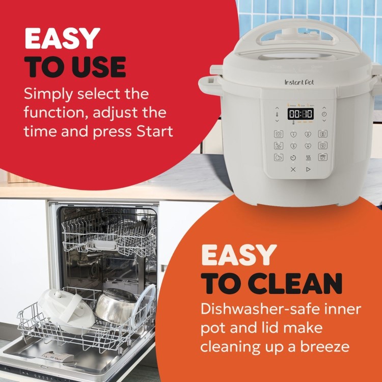 Instant Pot Classic 5.7L Multi-Cooker 7-in-1 Sea Salt White