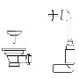 Franke 112.0038.758 Waste and Overflow for GAK Sinks