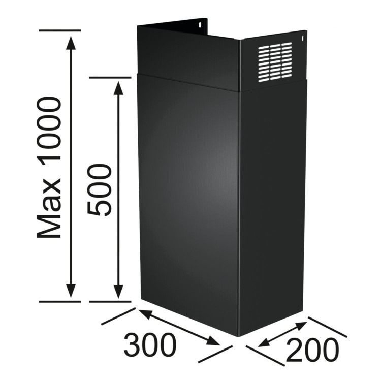 Franke Maris 2.0 Chimney Kit - Black